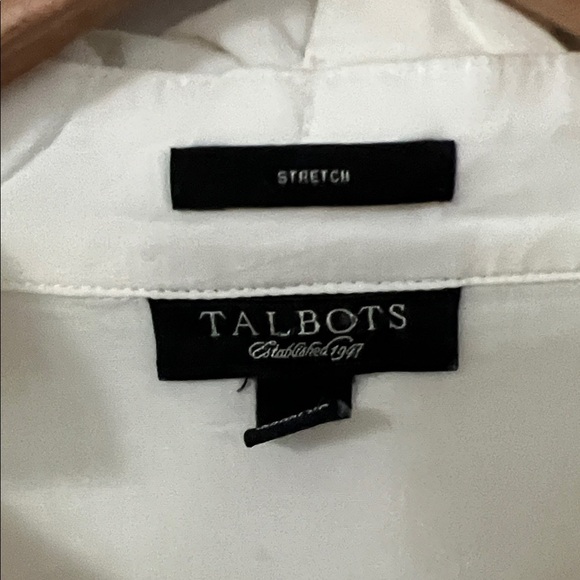 Talbots Cream Ruffled Blouse - Picture 4 of 5